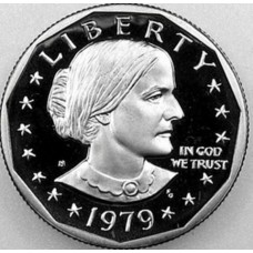 US Susan B Anthony Dollar 1979 - S Proof, Filled S